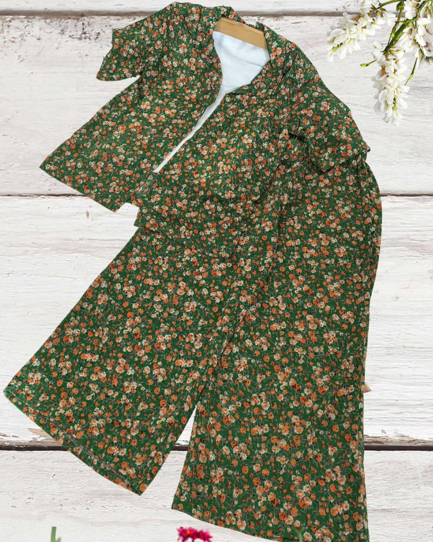 Girls Floral Palazzo Set