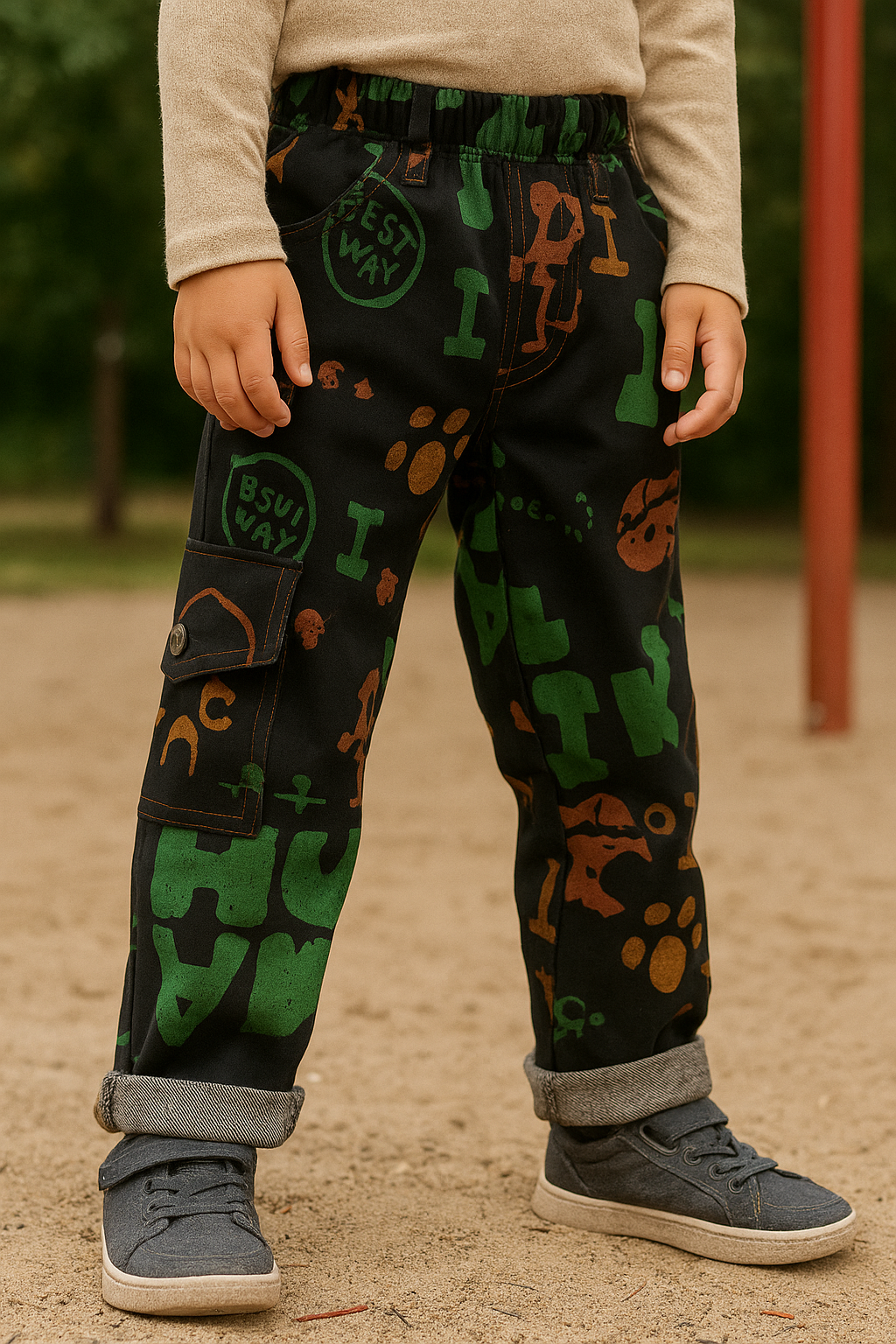 Printed Boy Jeans