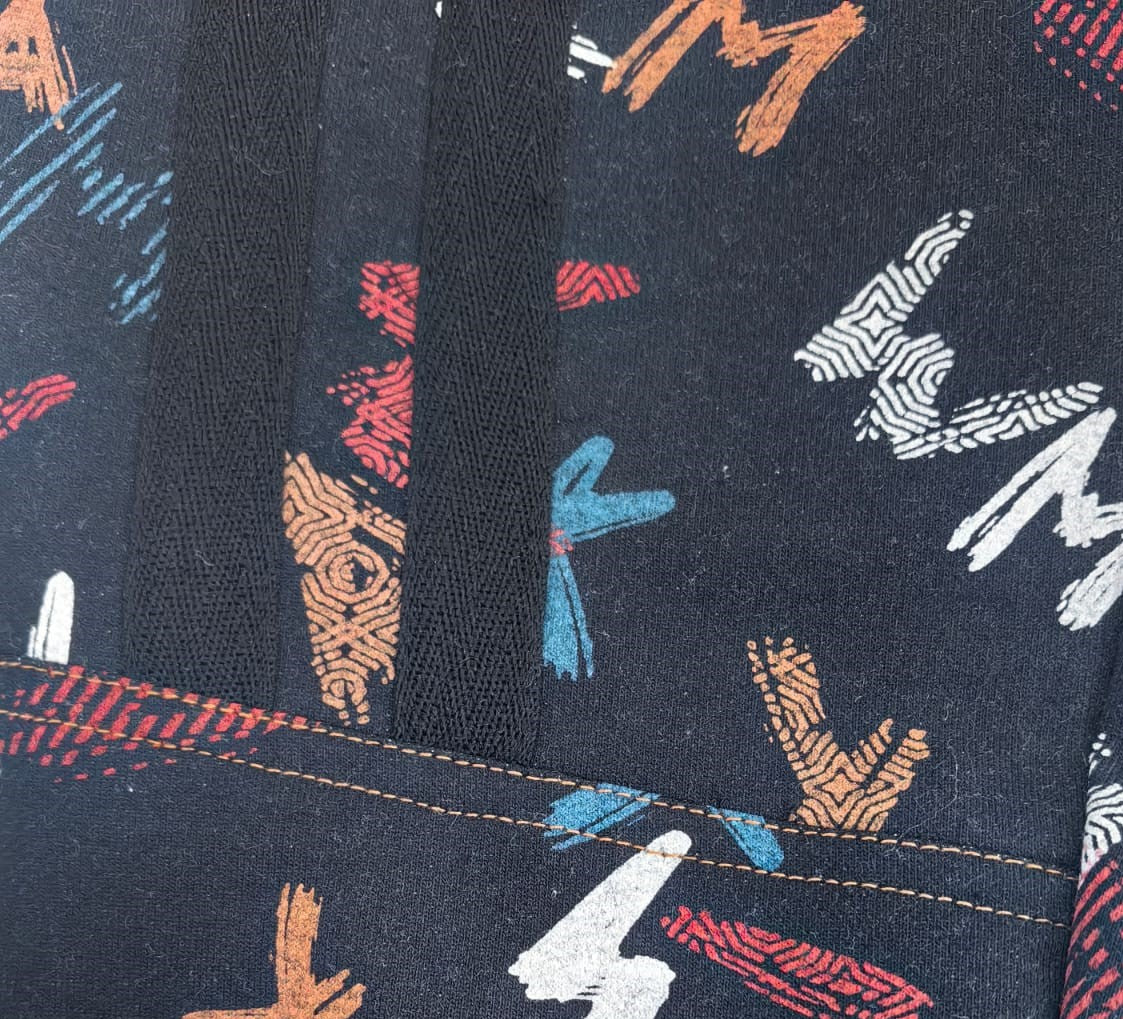 Street Scribble Denim Joggers