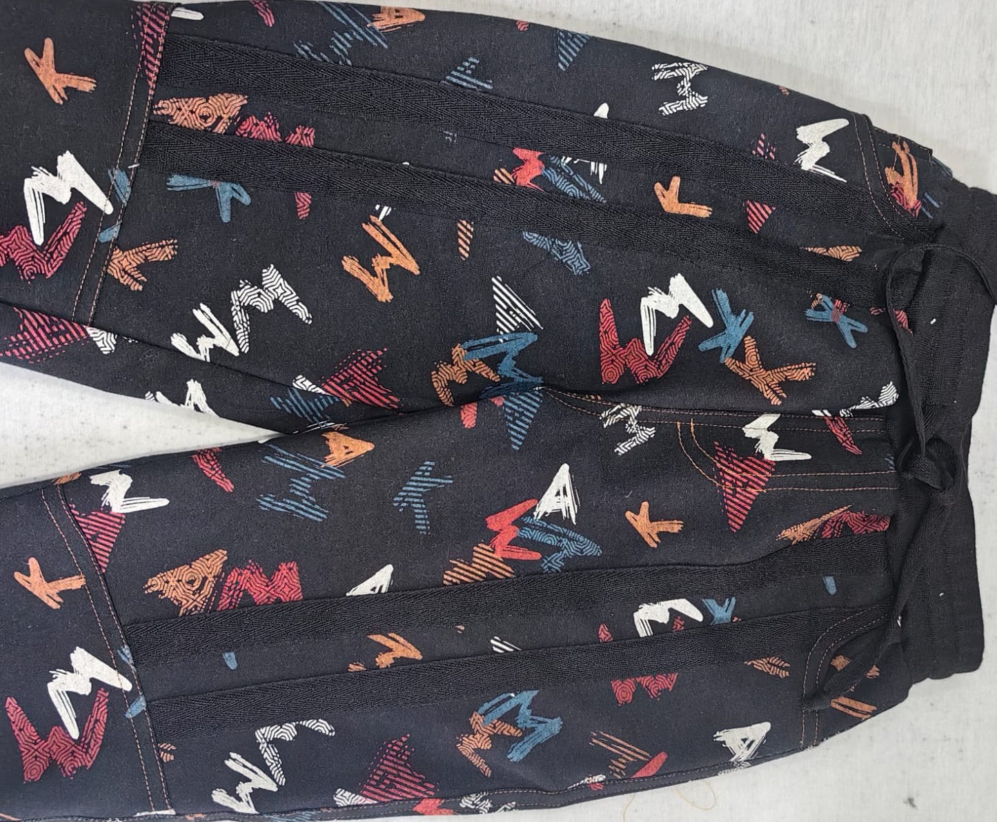 Street Scribble Denim Joggers