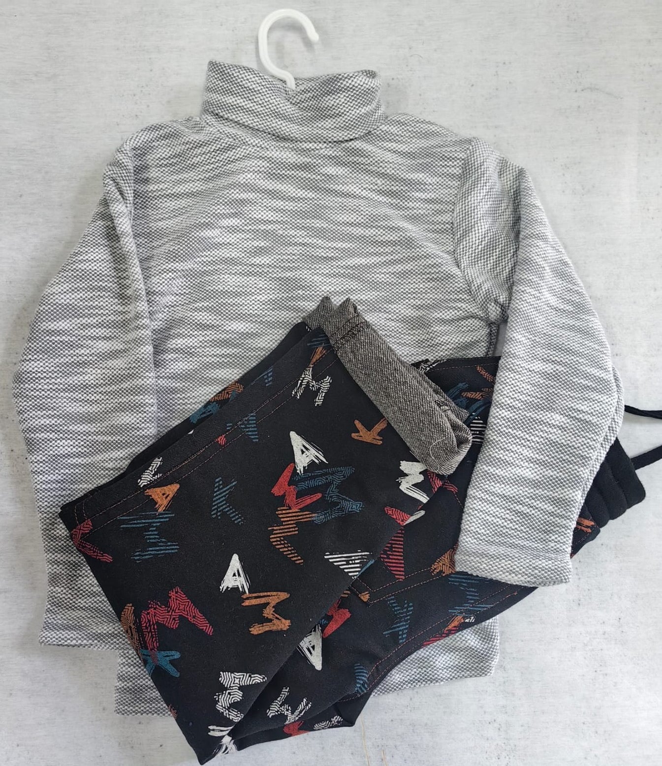 Street Scribble Denim Joggers