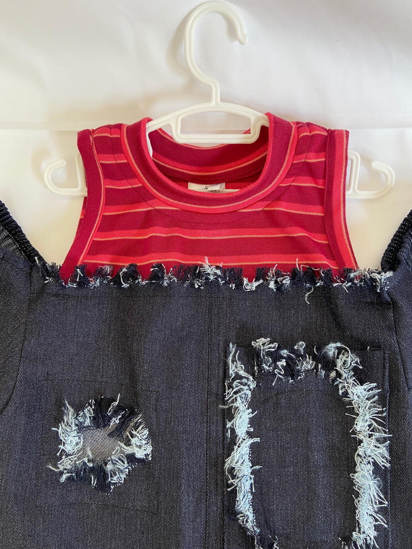 Girls' Denim Patch Dress
