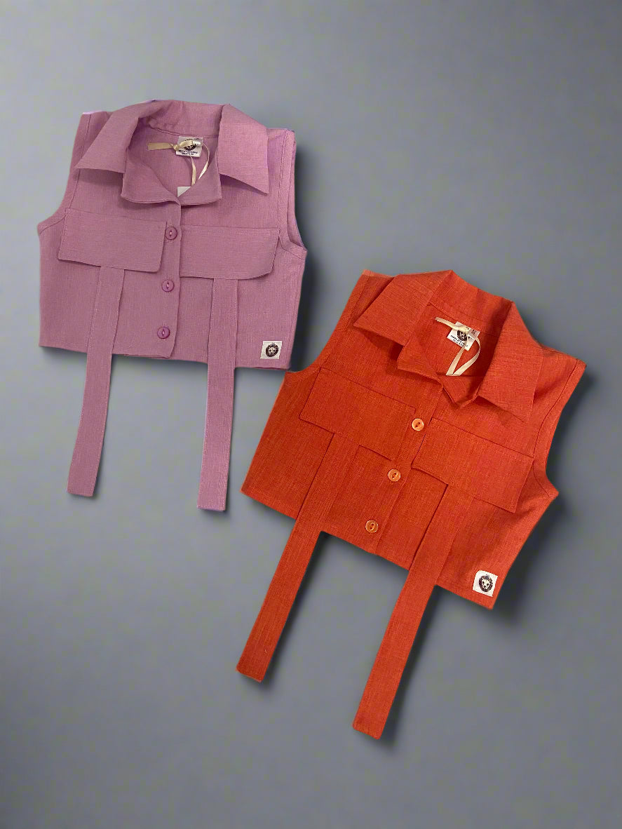 Girls'- Cropped Shirt