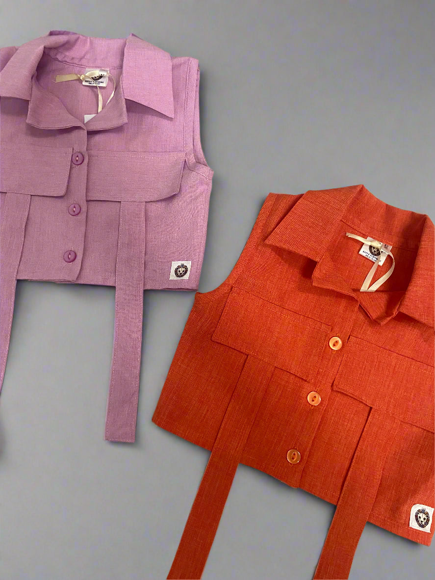 Girls'- Cropped Shirt