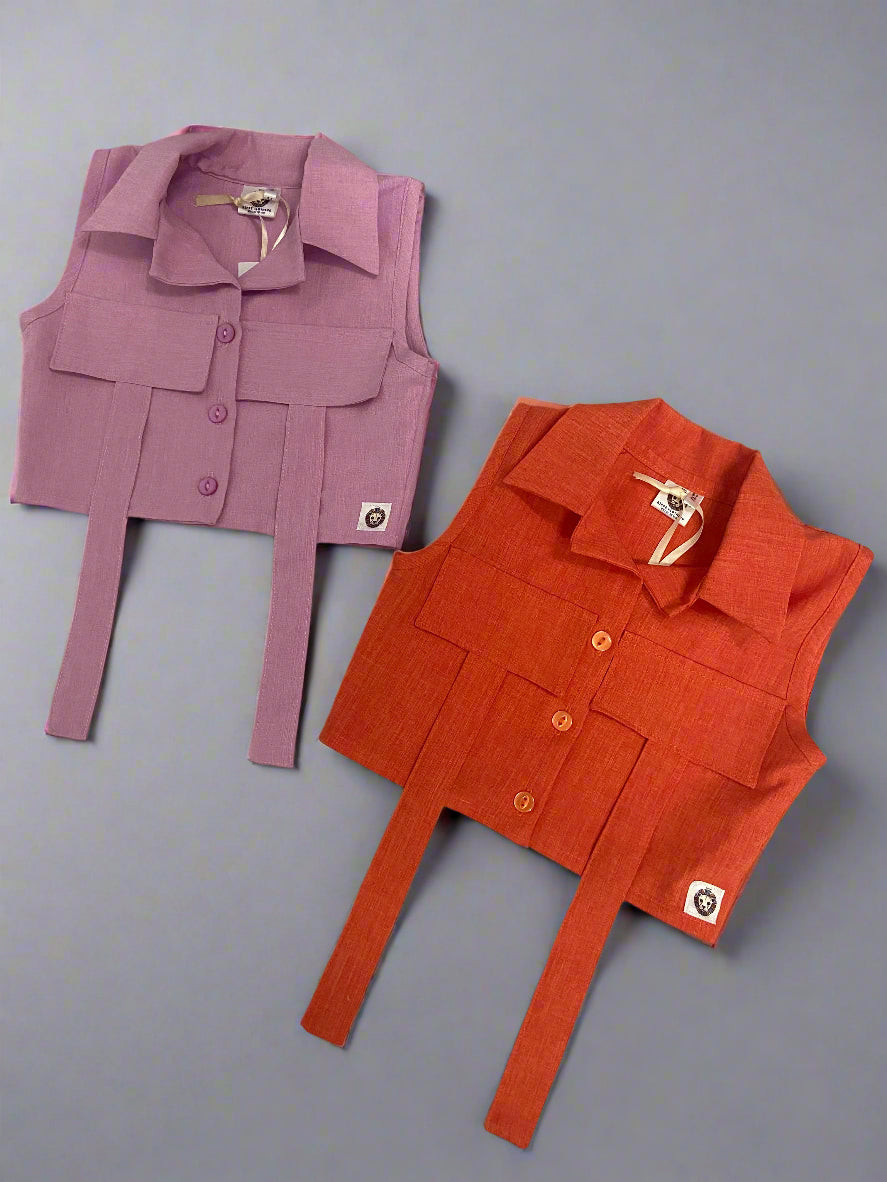 Girls'- Cropped Shirt