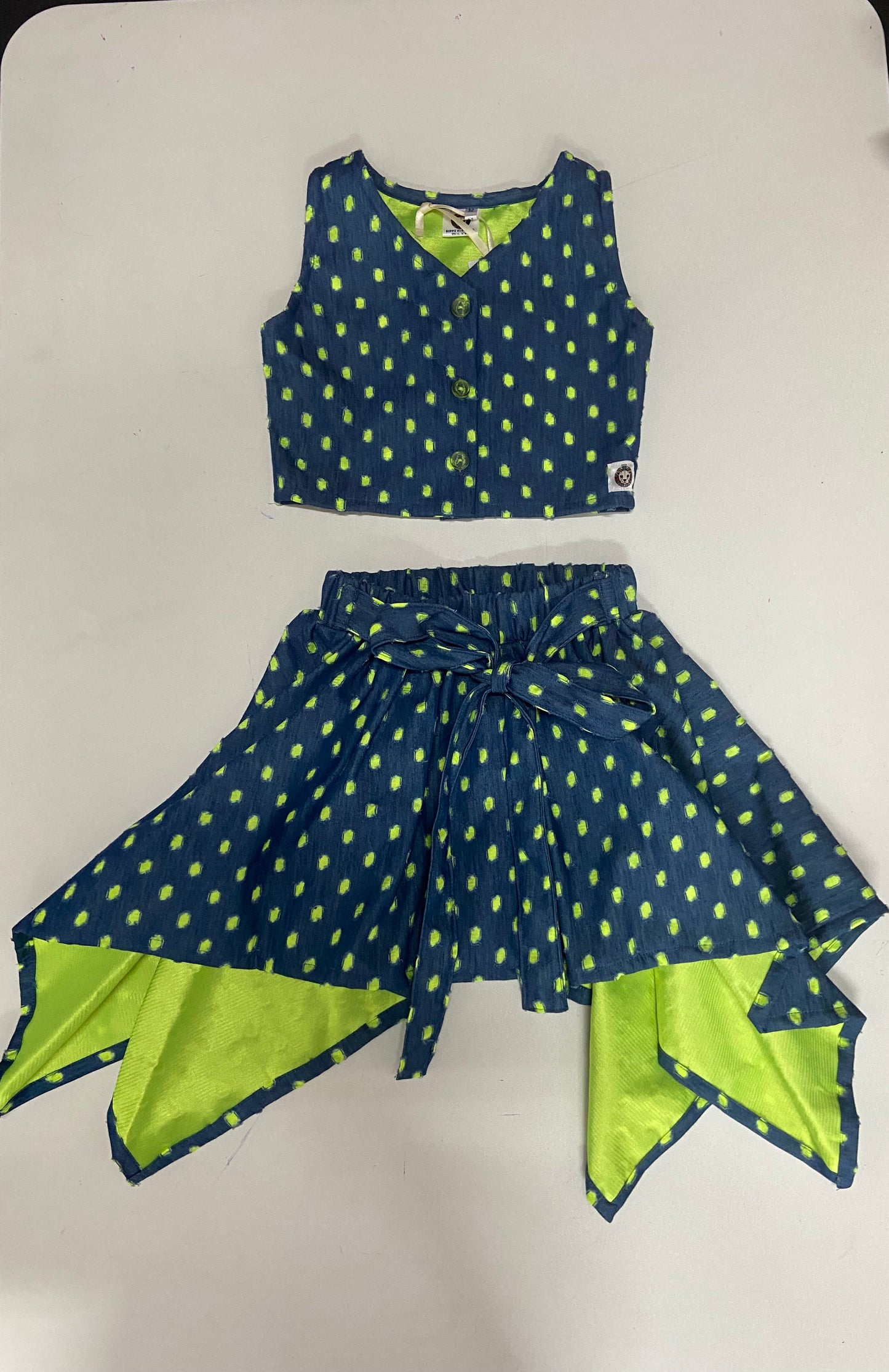 Girls' Denim Two-Piece