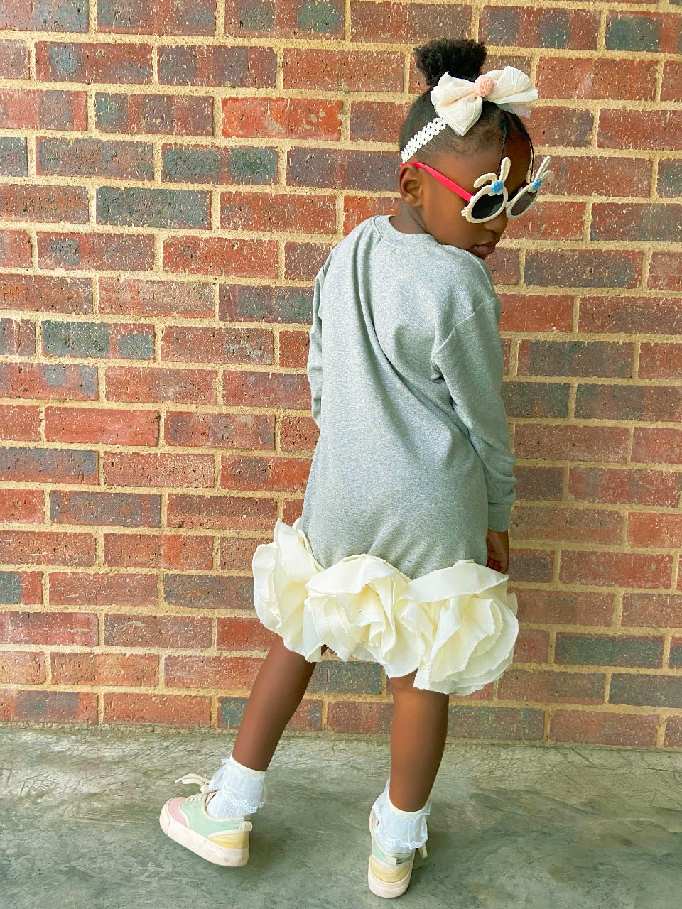 Long Sleeved Dress with ruffles