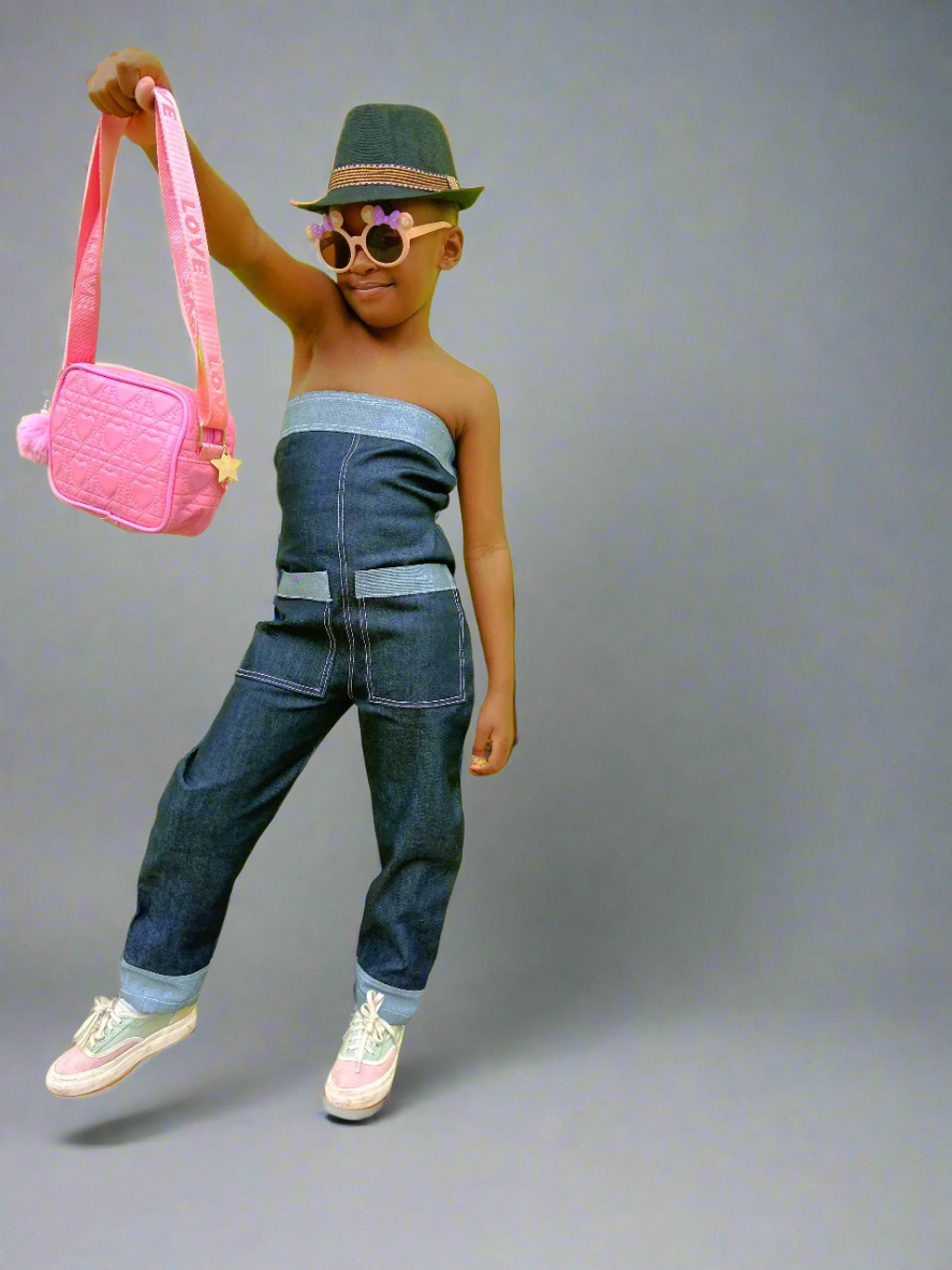 Dark Denim Dungaree