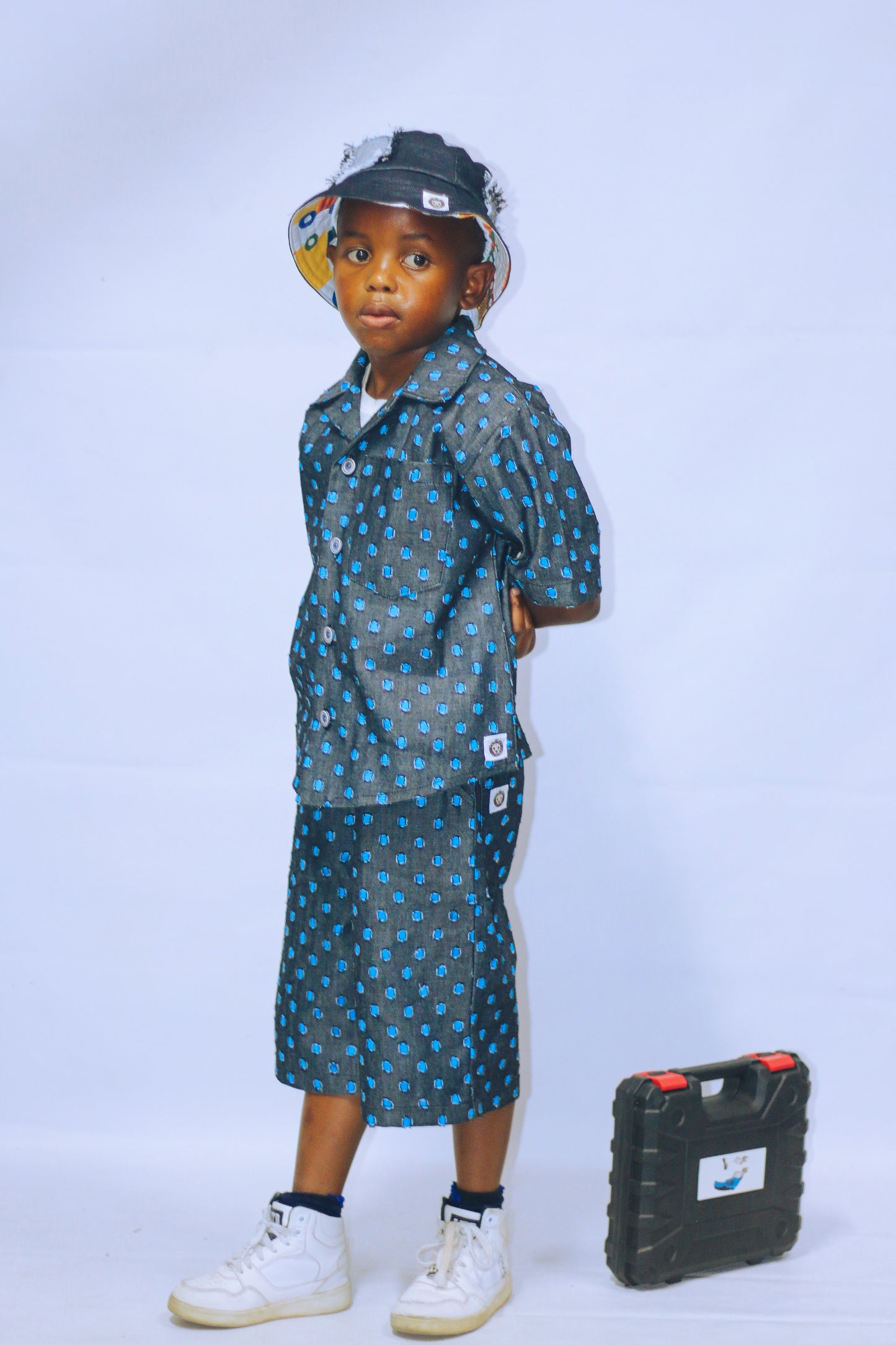 Boys' Blue Short Denim Set