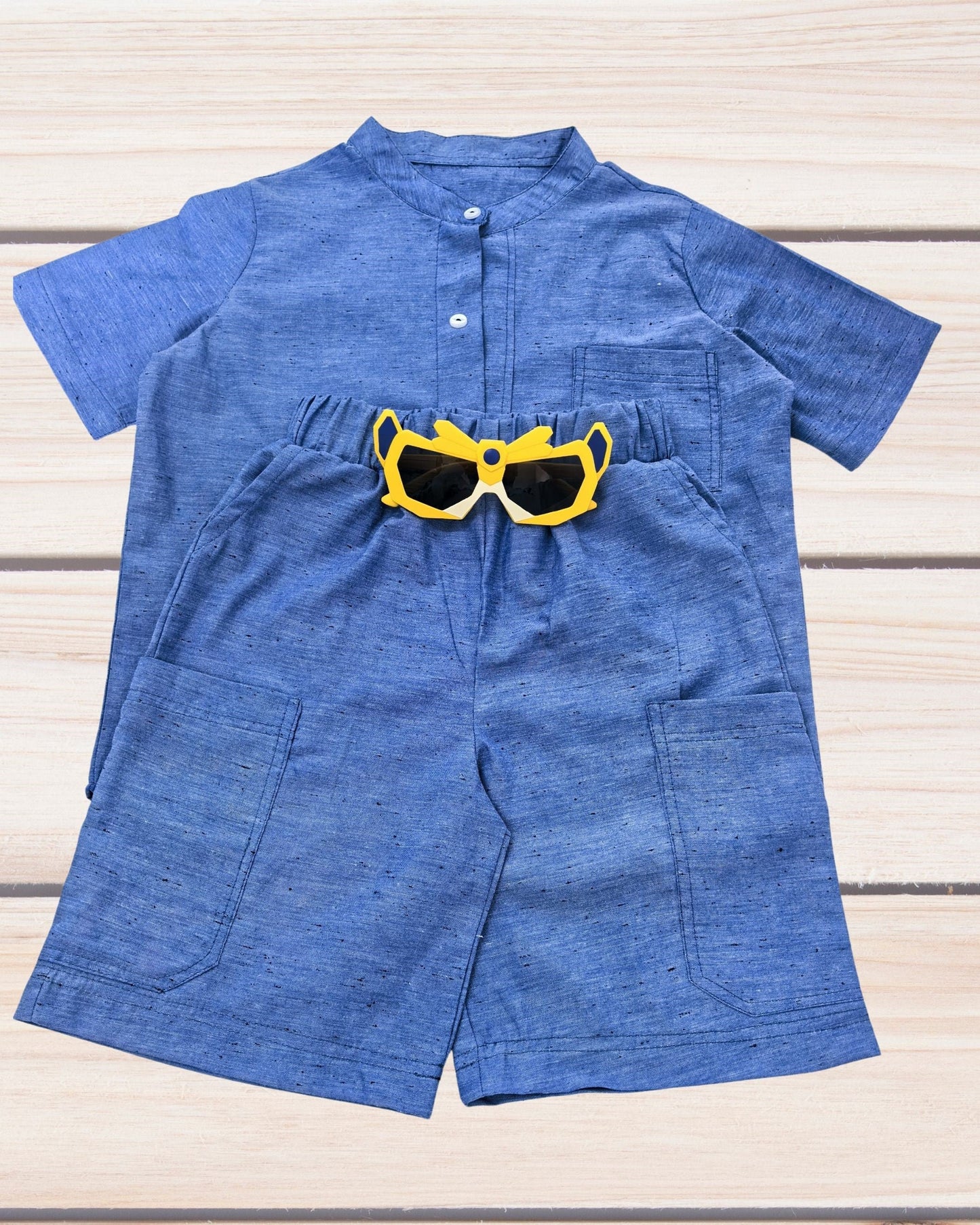 Boys Bluish Casual Outfit