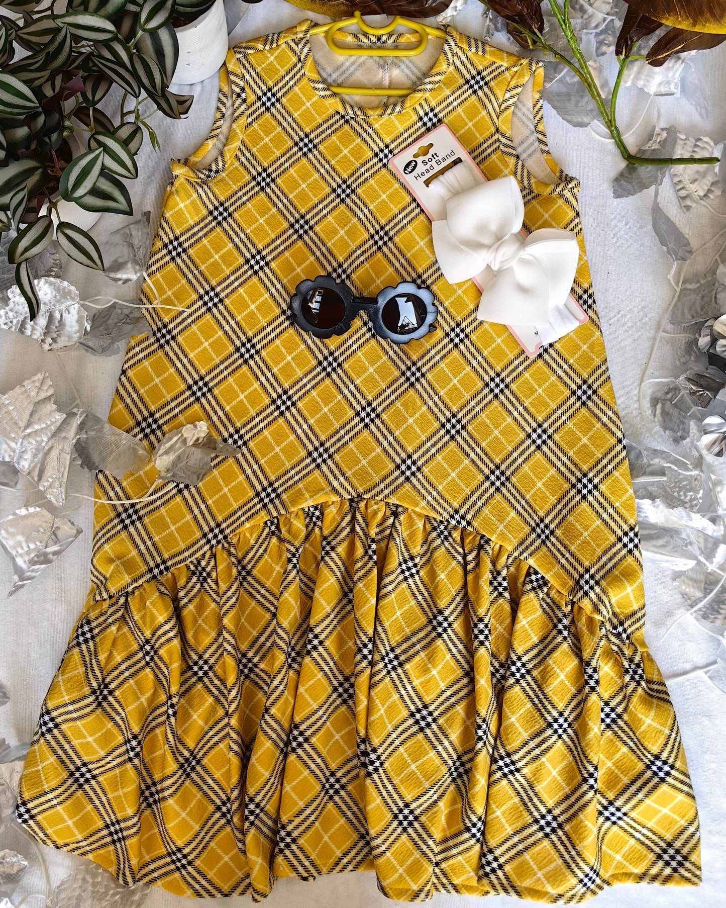 Sleeveless Fun Yellow Dress