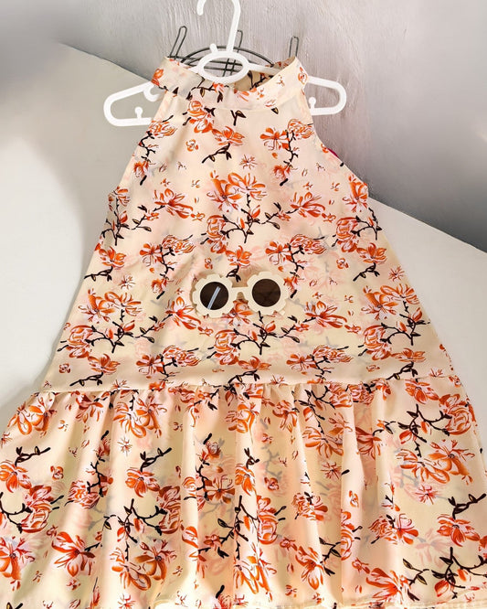 Elegant Floral Midi Dress