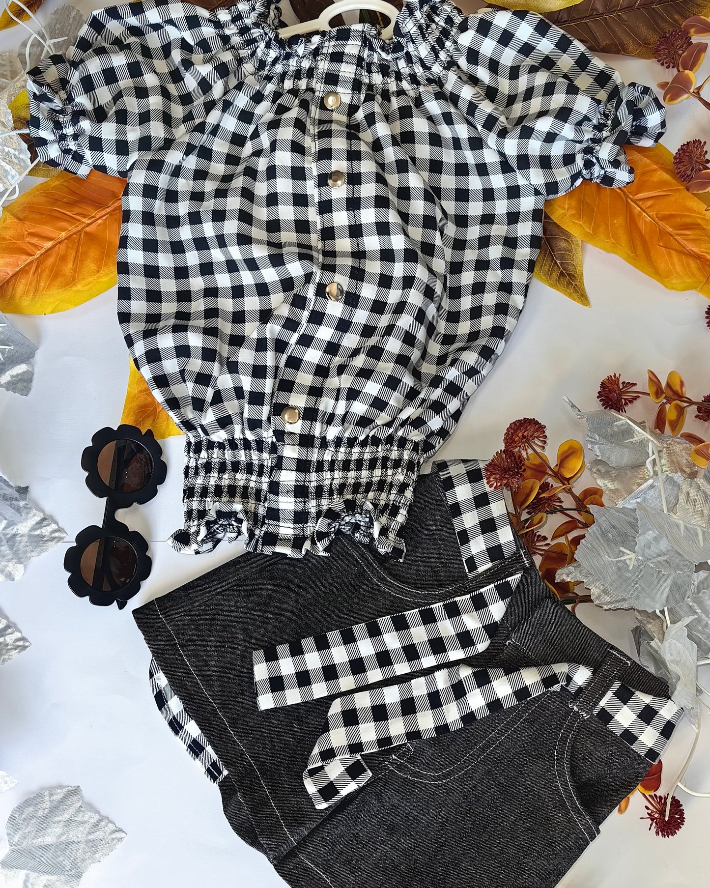 Girls Summer Jean Set