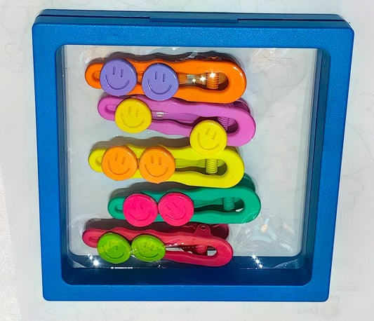 Happy Face Hairclips