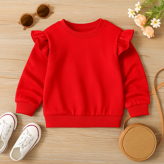 Cherry Pop Ruffle Sweatshirt