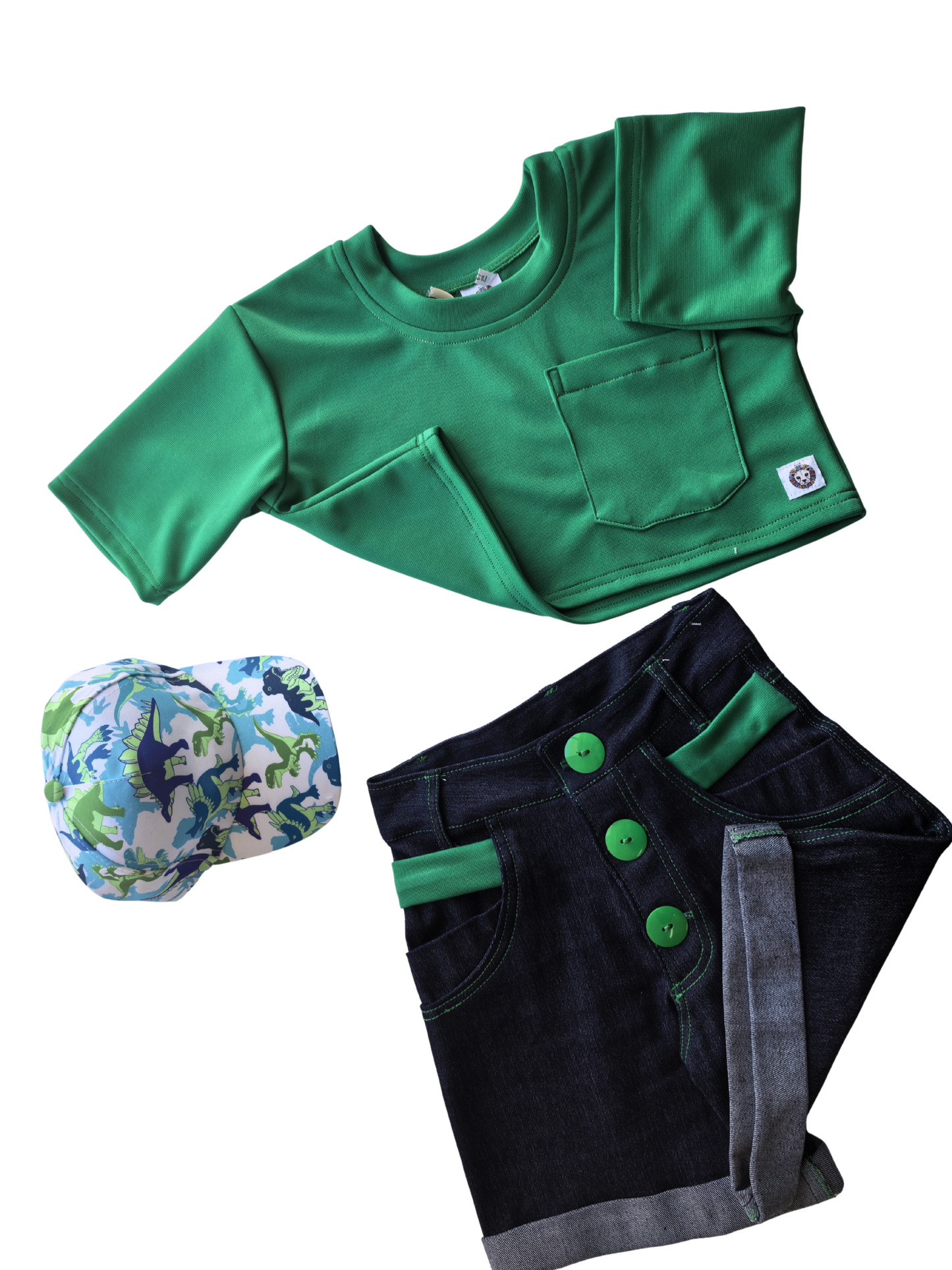 Girls short sleeved T-Shirts and shorts combo