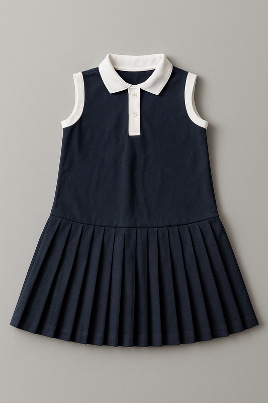 The Classic Pleated Polo Dress