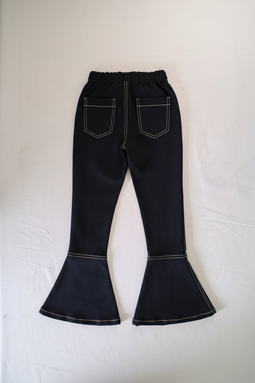 Girls Navy Denim Set – The One That Stops the Scroll