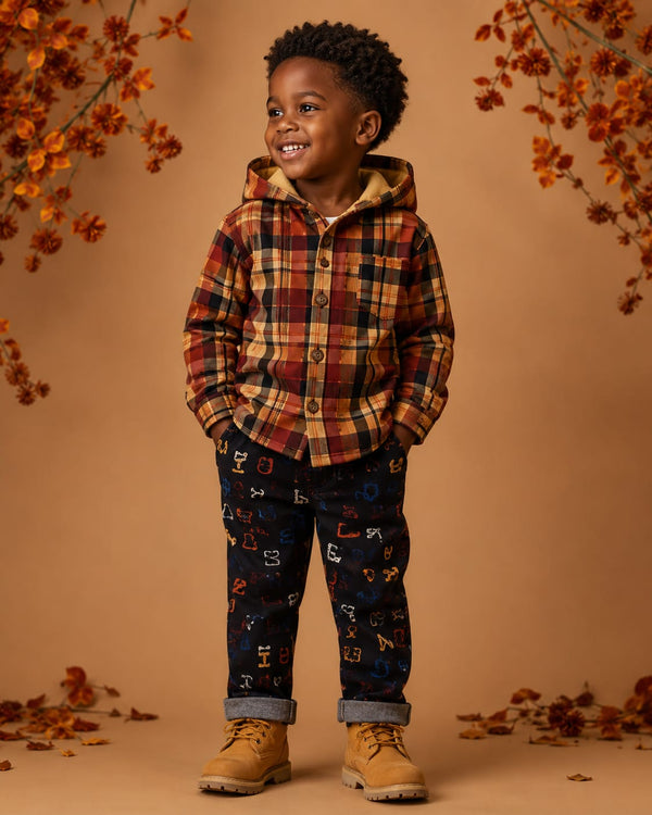Boys Cozy Cabin Check Jacket