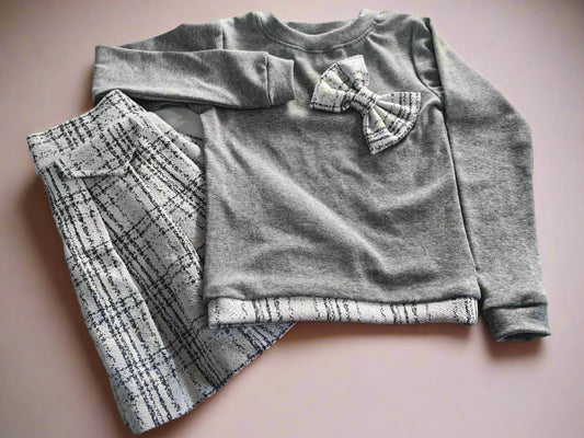 Little Luxe Bow skirt Set