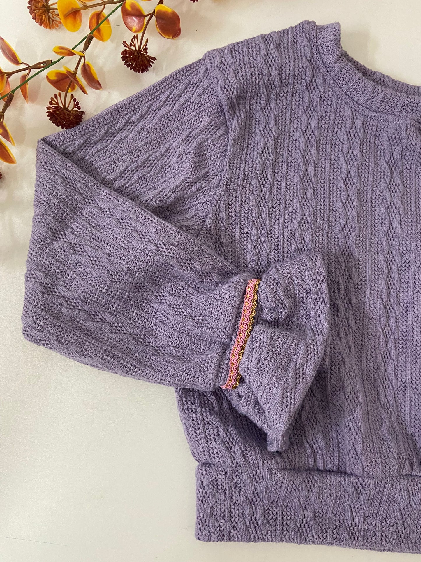 Lilac Knitted outfit set