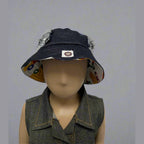 Kids' Denim Patchwork Bucket Hat