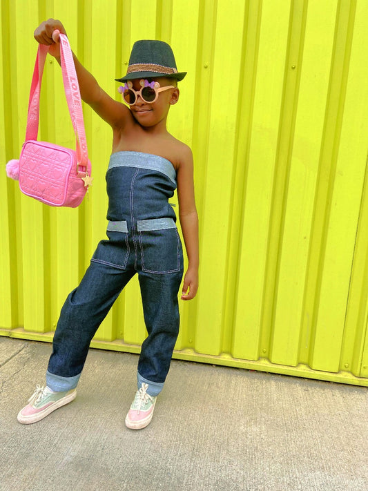 Dark Denim Dungaree