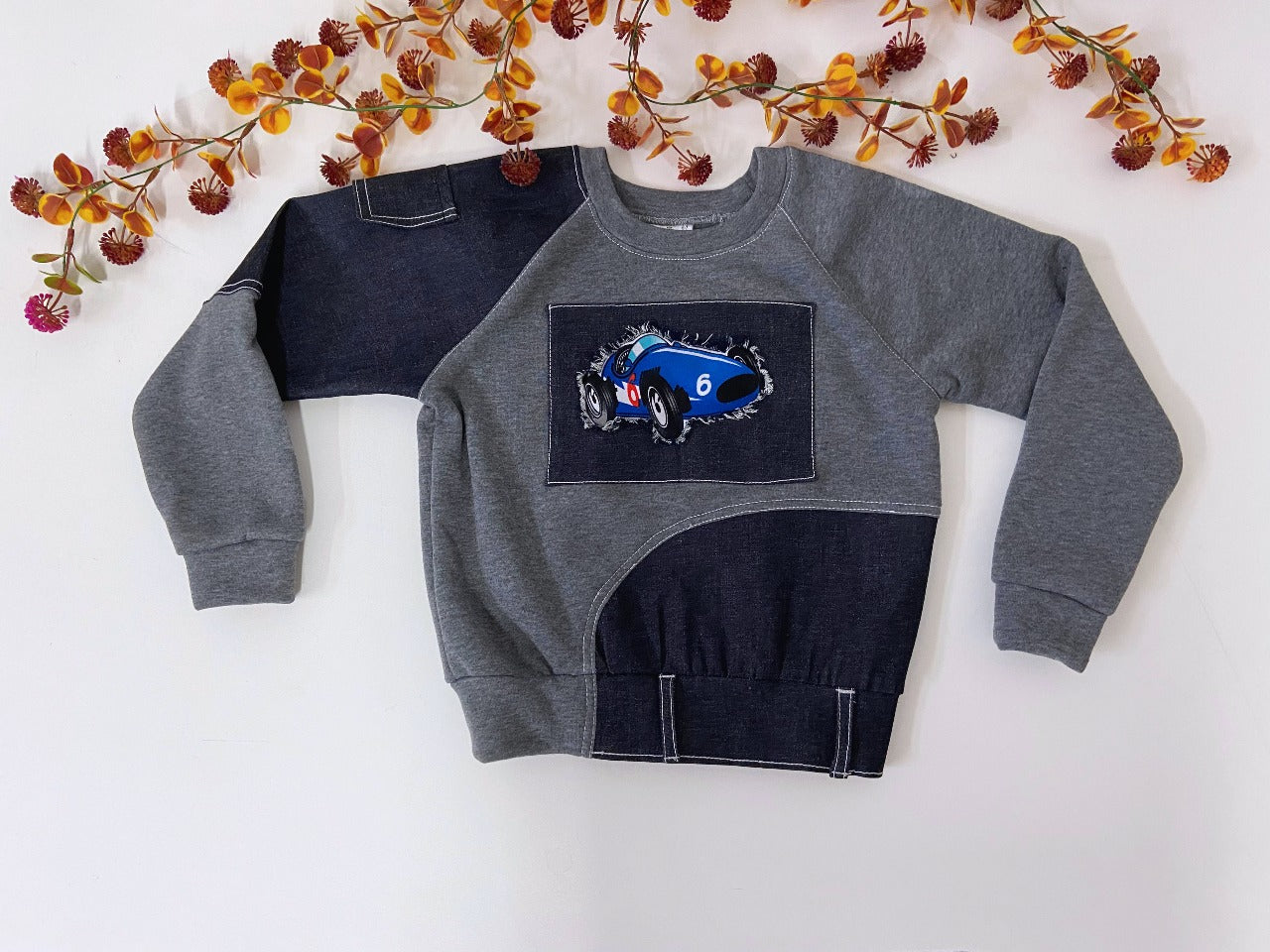 Stylish Boy's Patchwork Sweatshirt