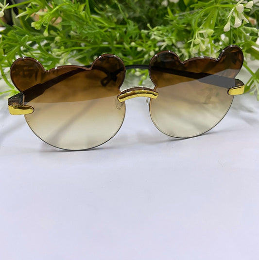 Bear-Shaped Gradient Sunglasses – Trendy & Playful