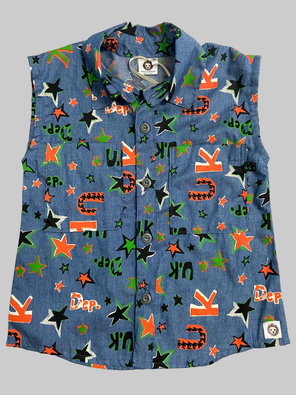 Boys’ Star & Letter Print Two-Piece Set