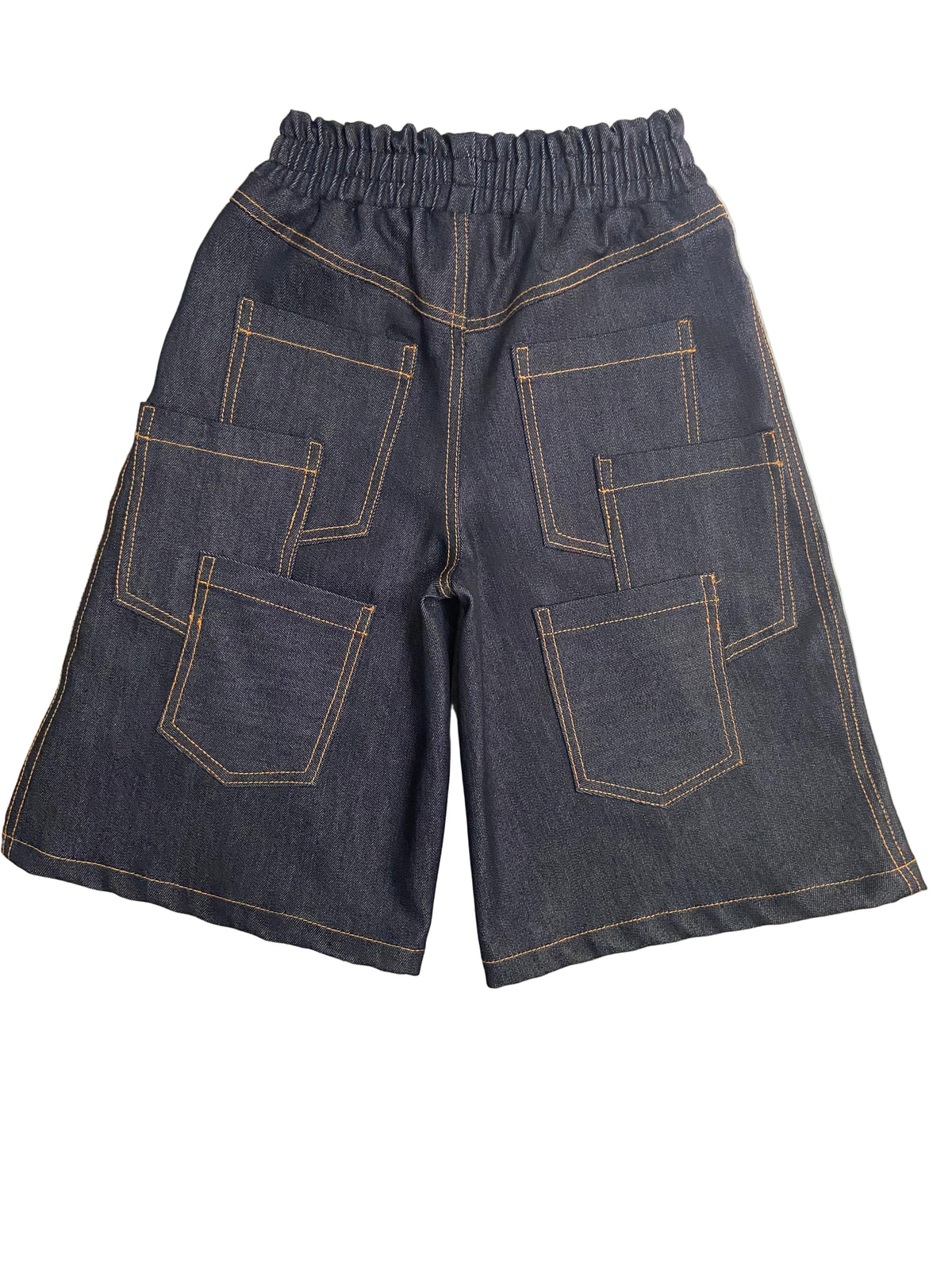 Boys Multi-Pockets Denim Shorts