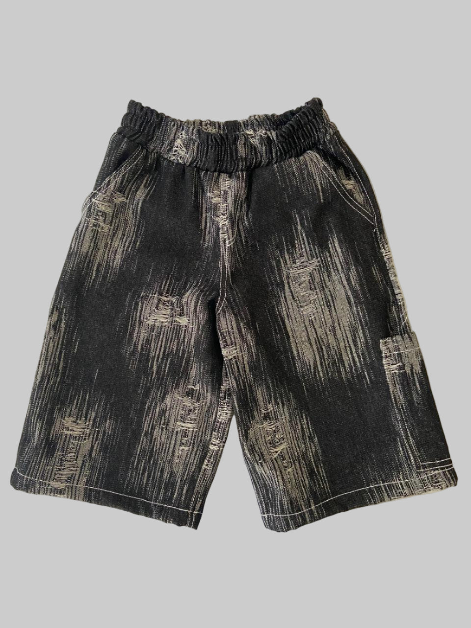 Distressed Denim Shorts