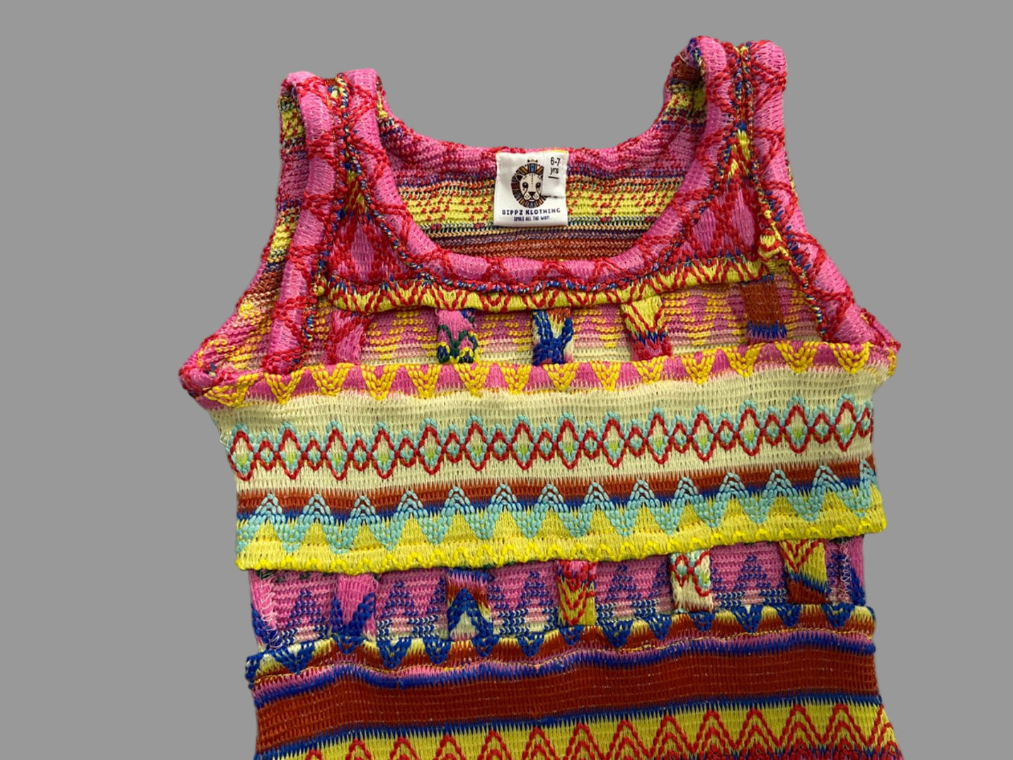 Rainbow Boho Knit Dress