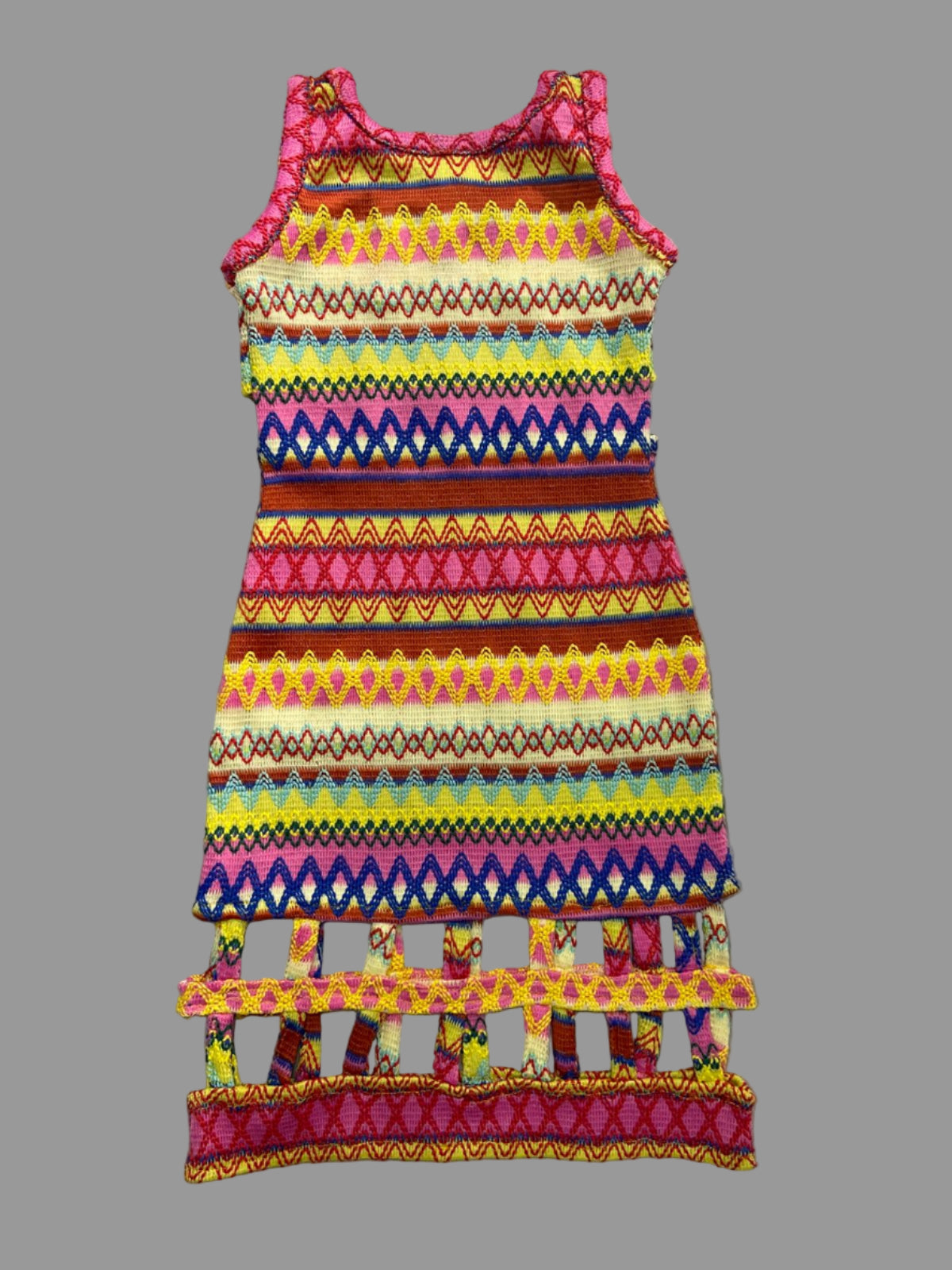 Rainbow Boho Knit Dress