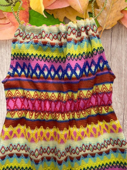 Rainbow Boho String Dress
