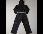 Boys Kids’ Denim Hoodie Set – 2-Piece Outfit
