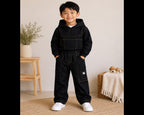 Boys Kids’ Denim Hoodie Set – 2-Piece Outfit