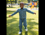 Boys Blue Monogram Denim Set – Dripped in Detail