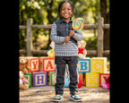 Boys Stripe Sleeve Denim Set | Bippz Klothing