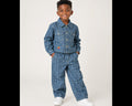 Boys Blue Monogram Denim Set – Dripped in Detail