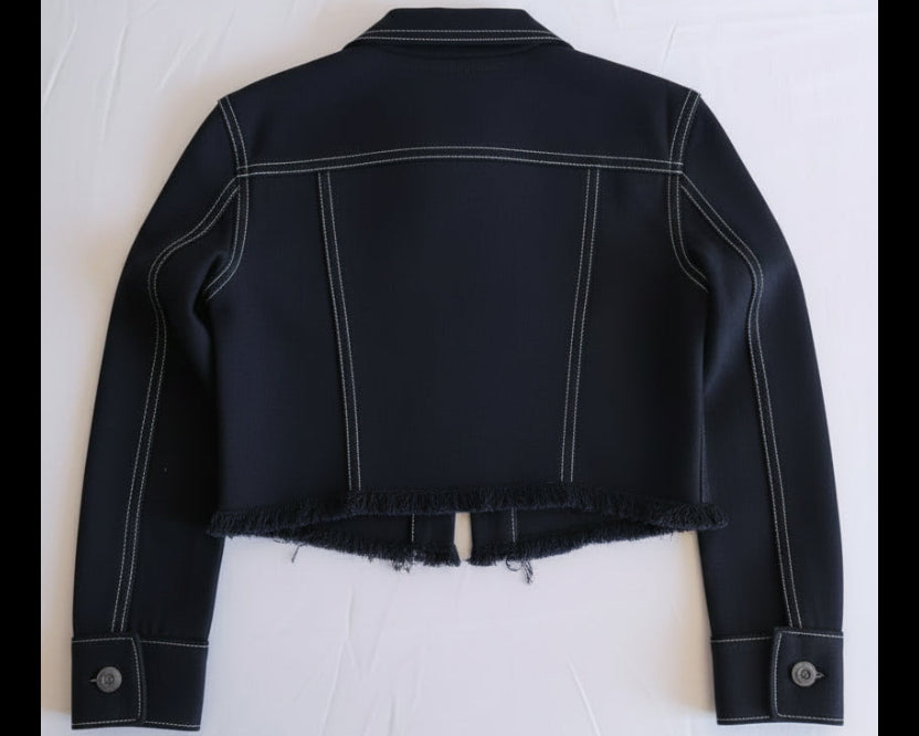 Girls Navy Denim Set – The One That Stops the Scroll