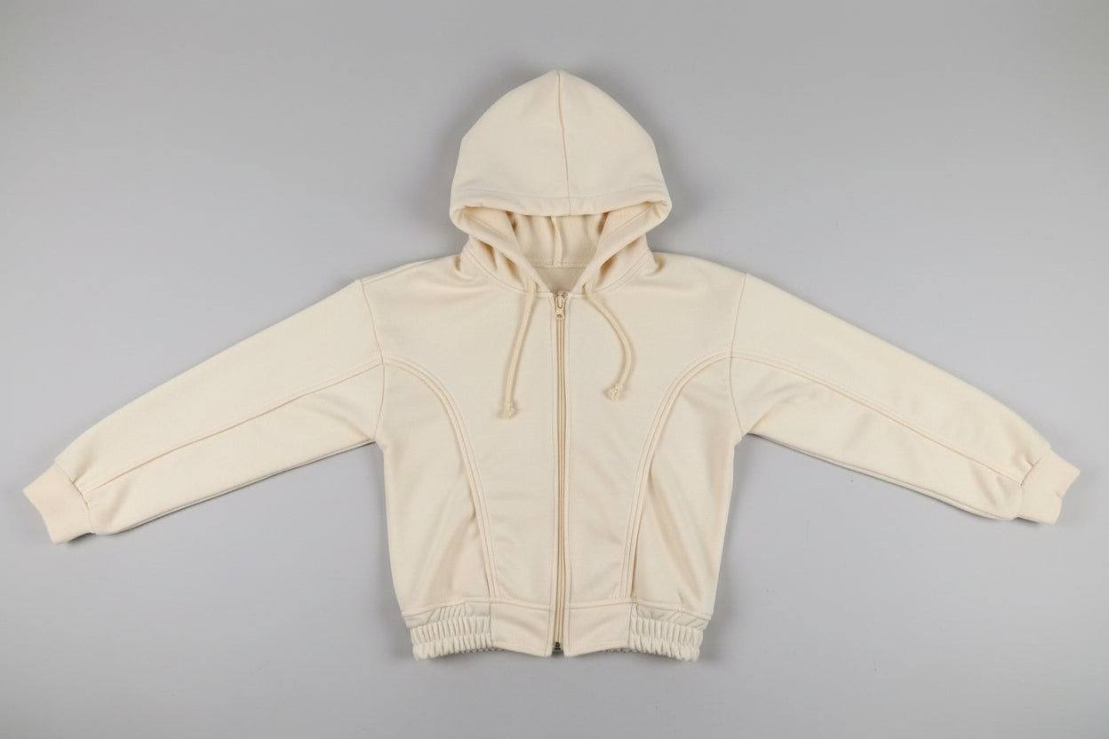 Cream Kids Tracksuit Set – Hoodie & Flare Pants