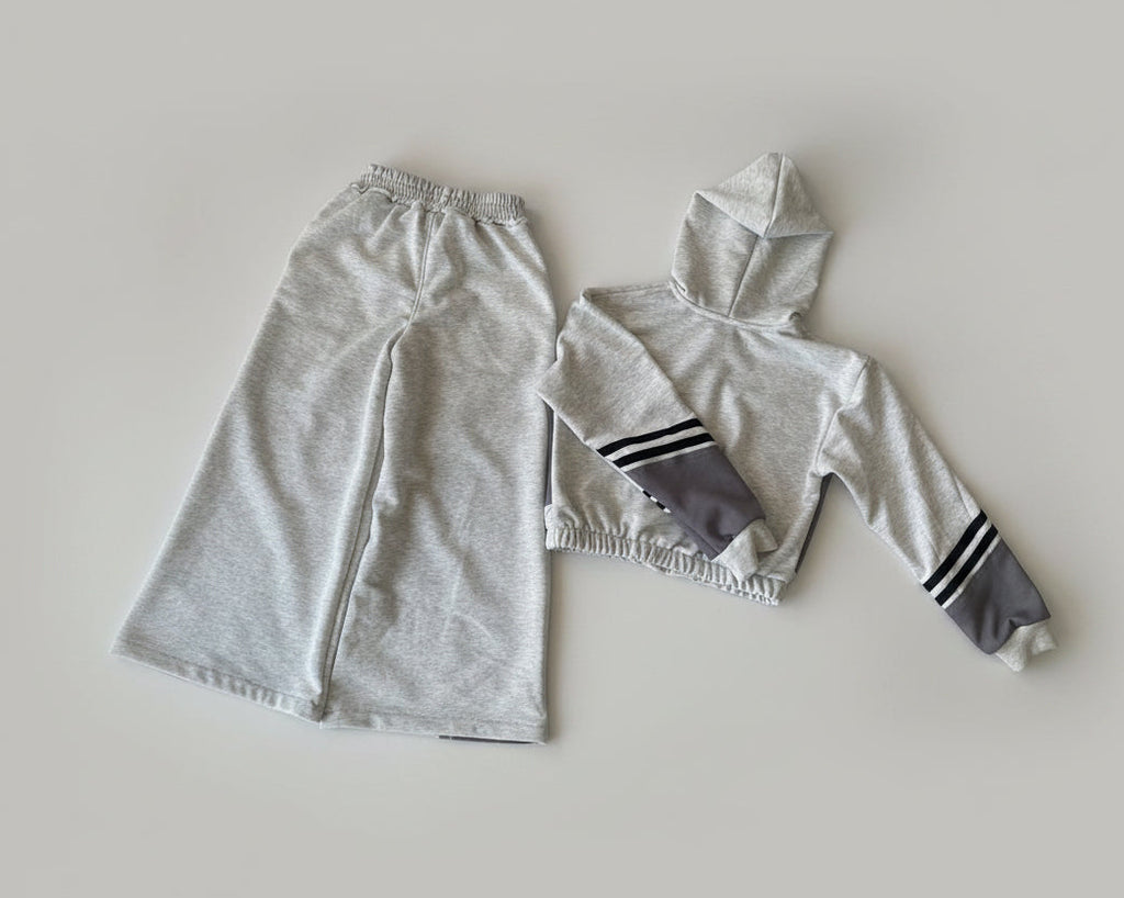 Girls Grey Baggy Tracksuit Set – The Vibe Is Immaculate