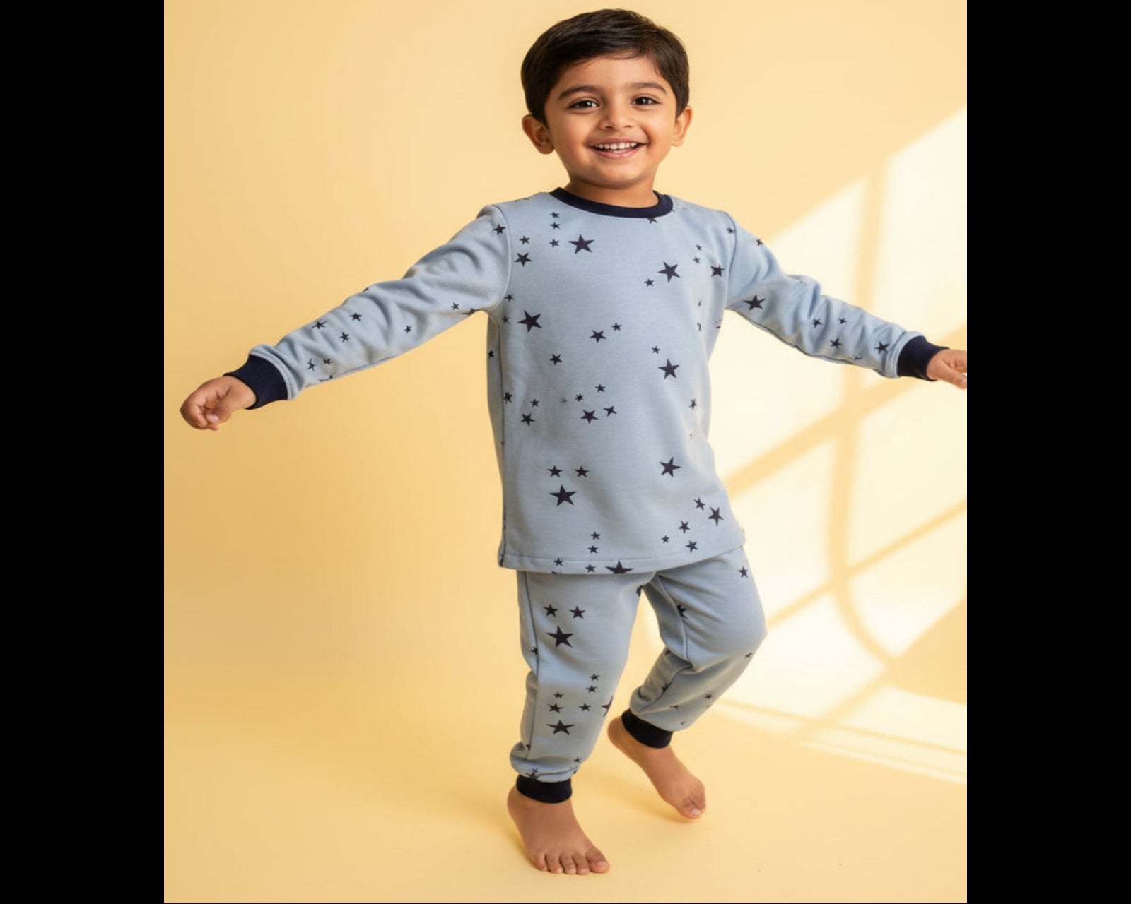 Boys Blue Star Print Lounge Set – Cosy Looks, Stellar Style