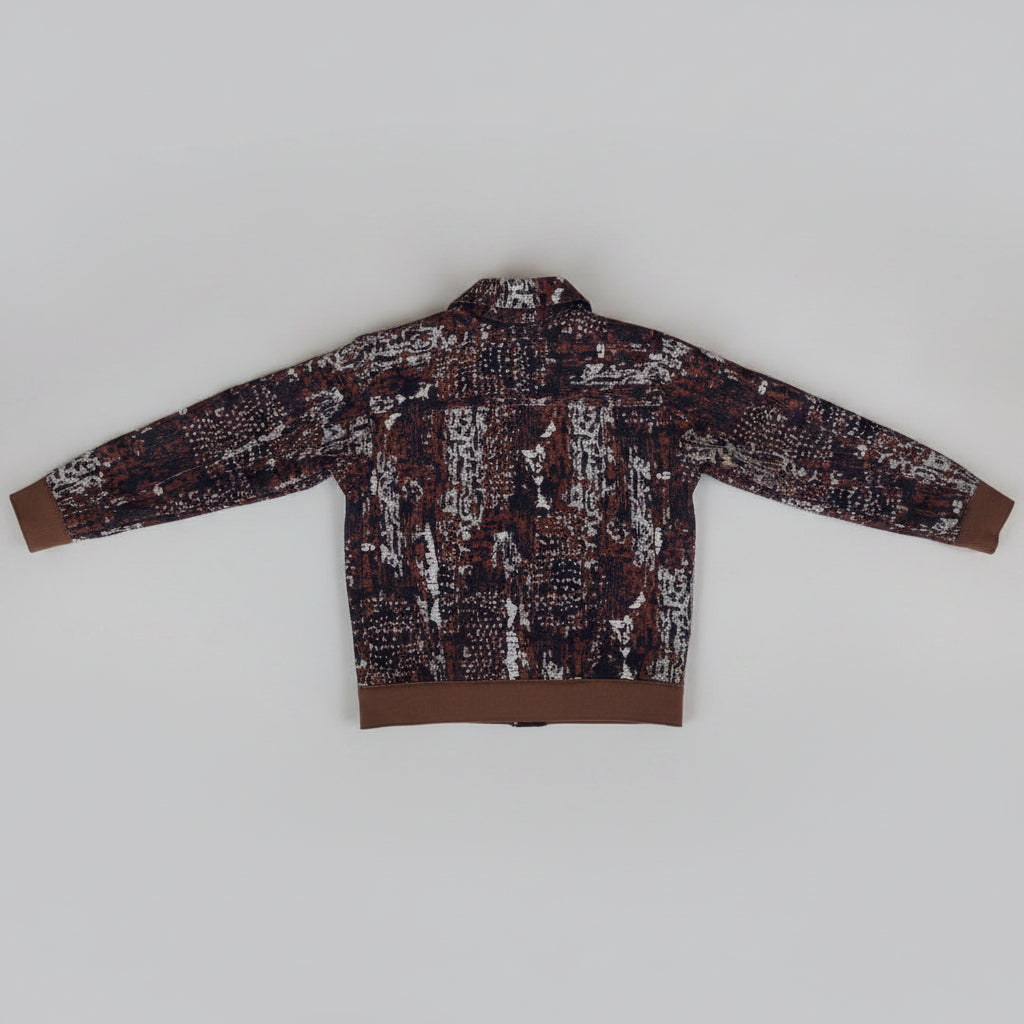Boys Brown Print Shirt & Cargo Set – Little Man, Big Drip