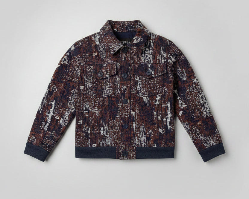 Boys Navy Abstract Print Shirt & Jogger Set – Sharp Doesn't Even Cover It