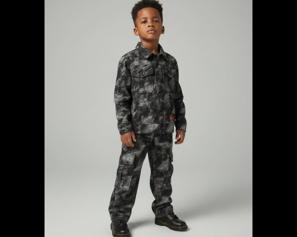 Boys Black Camo Set – Built for the Bold