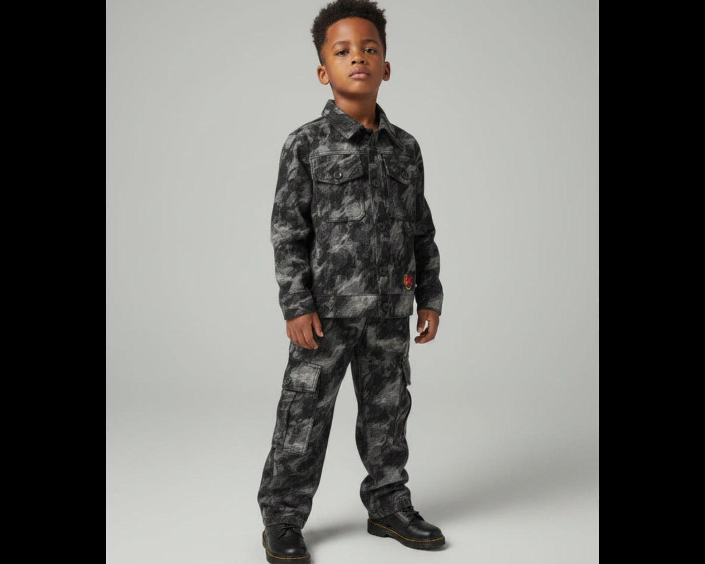 Boys Black Camo Set – Built for the Bold