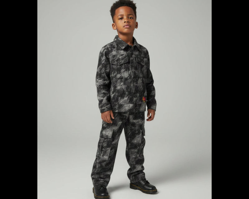 Boys Black Camo Set – Built for the Bold