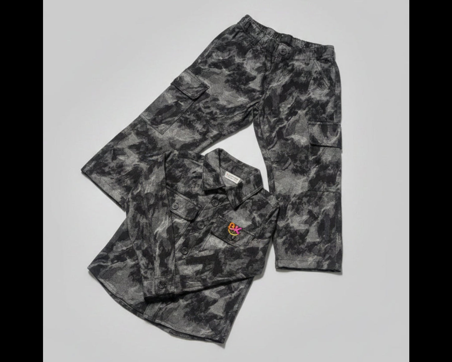 Boys Black Camo Set – Built for the Bold